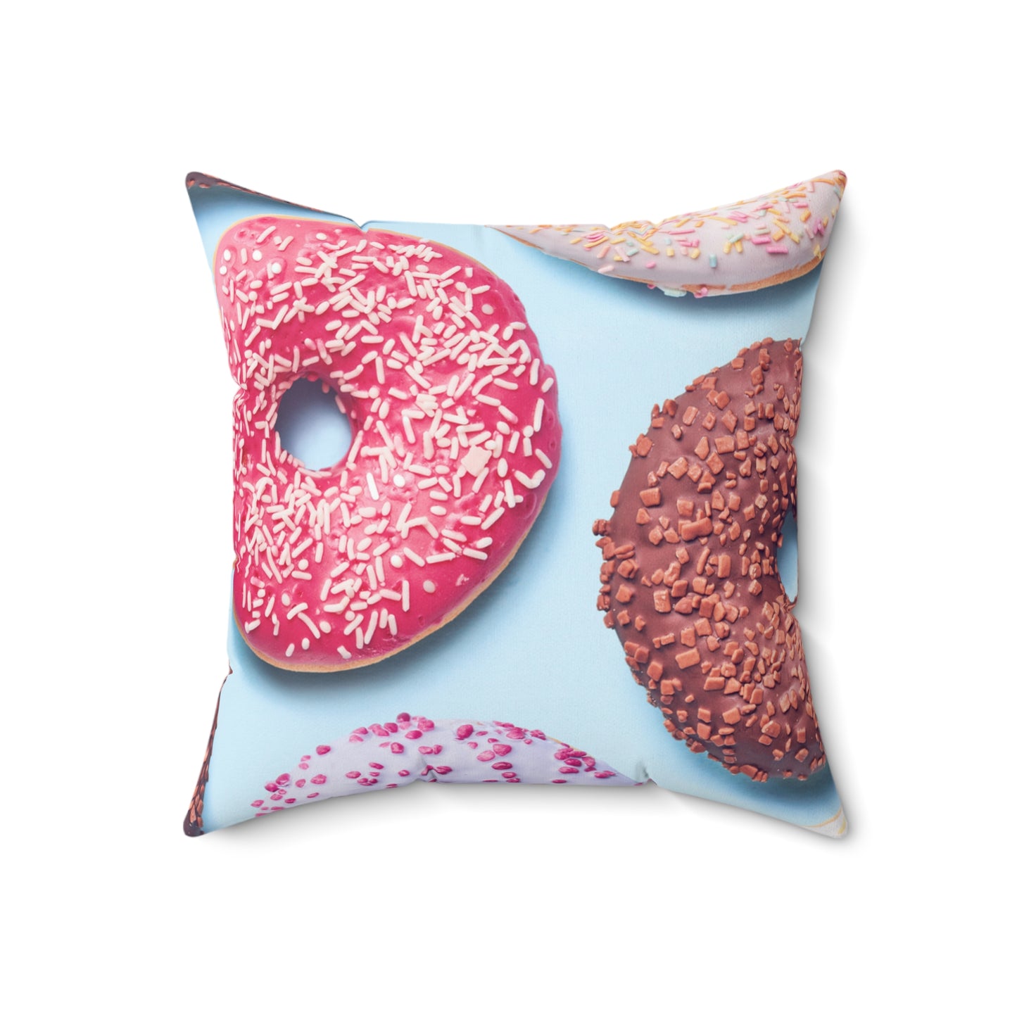 Donuts - Inovax Spun Polyester Square Pillow