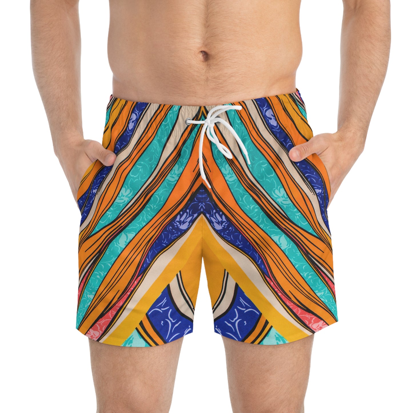 Color Brushstroke - Inovax Swim Trunks