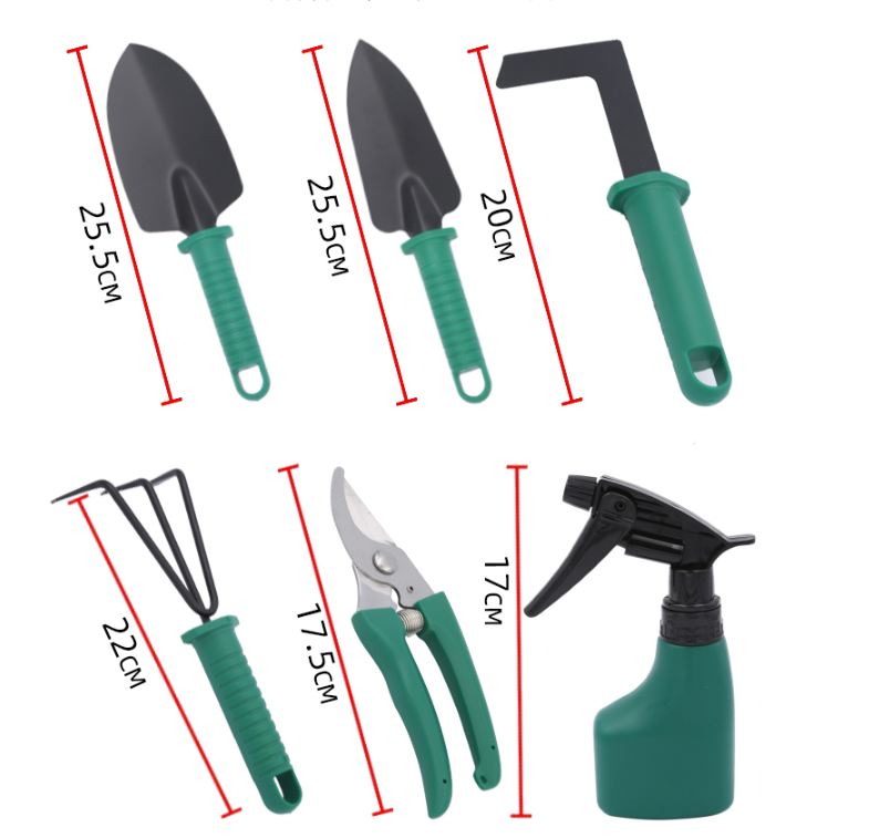 Ensemble d'outils de jardinage de dix pièces