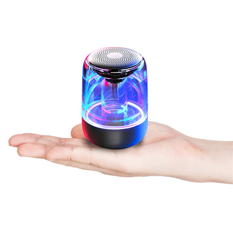 Haut-parleurs portables colonne Bluetooth haut-parleur Bluetooth sans fil Radio basse puissante avec lumière LED couleur Variable