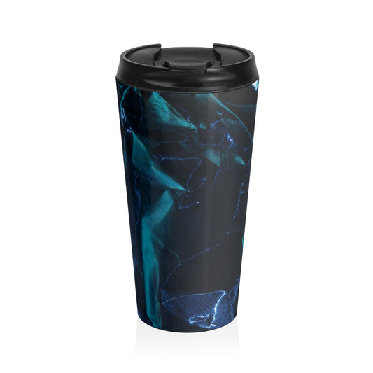 Azul Metálico - Taza de viaje de acero inoxidable Inovax