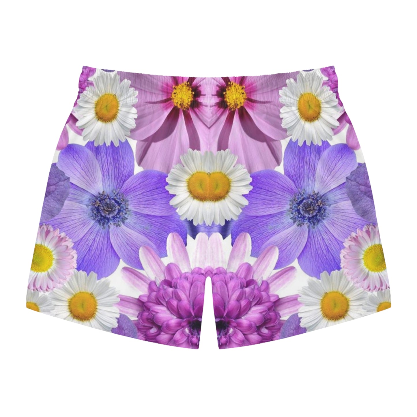 Purple Flowers - Inovax Swim Trunks