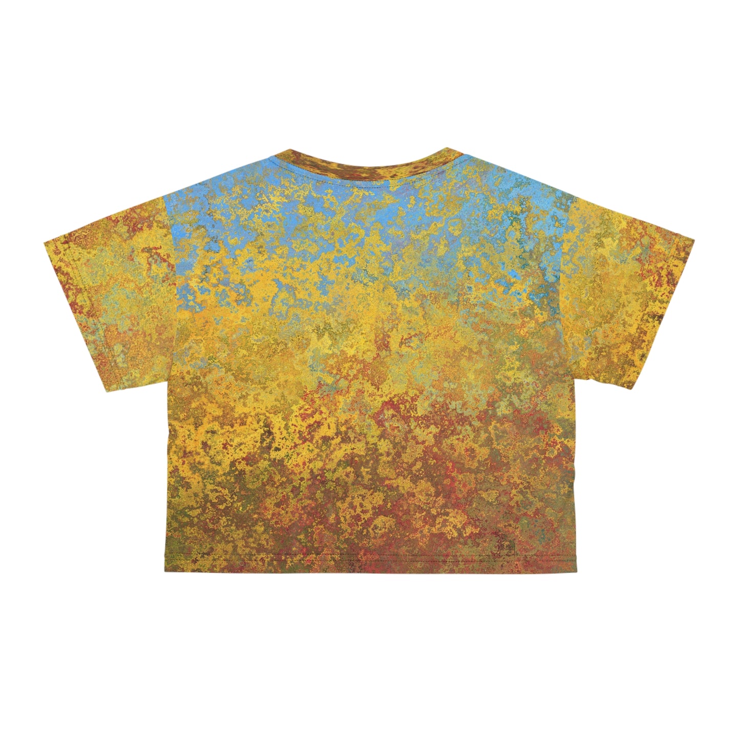 Gold and blue spots - Inovax Crop Tee