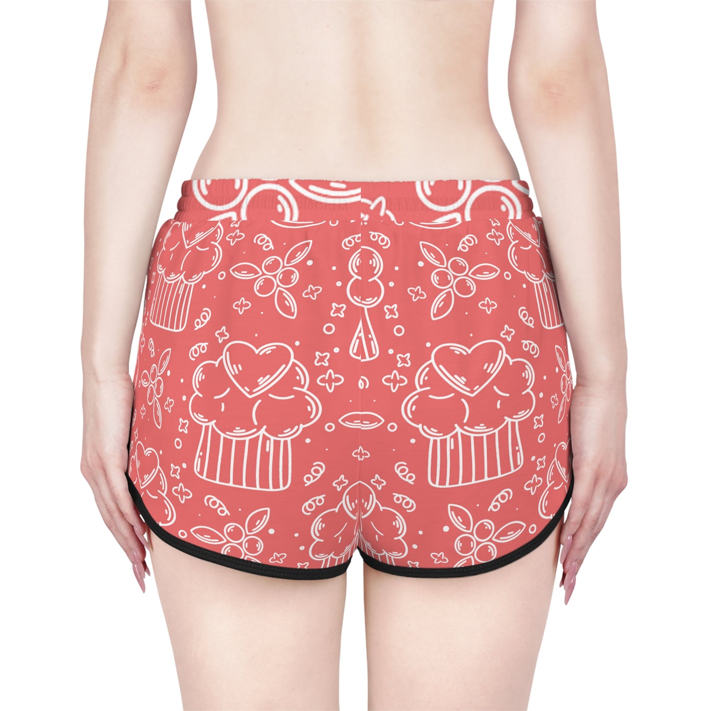 Doodle Pancake - Pantalones cortos relajados para mujer Inovax