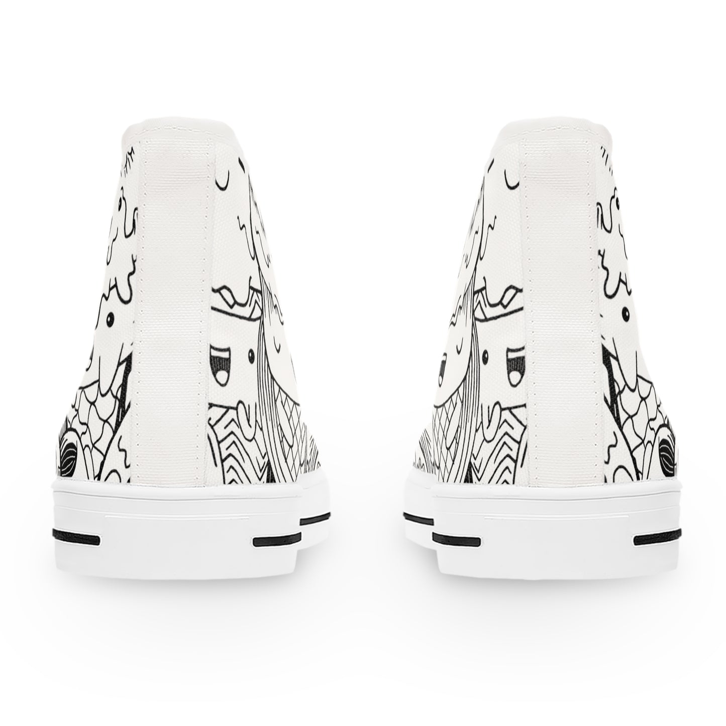 Doodle Icecream - Inovax Women's Hight Top Sneakers