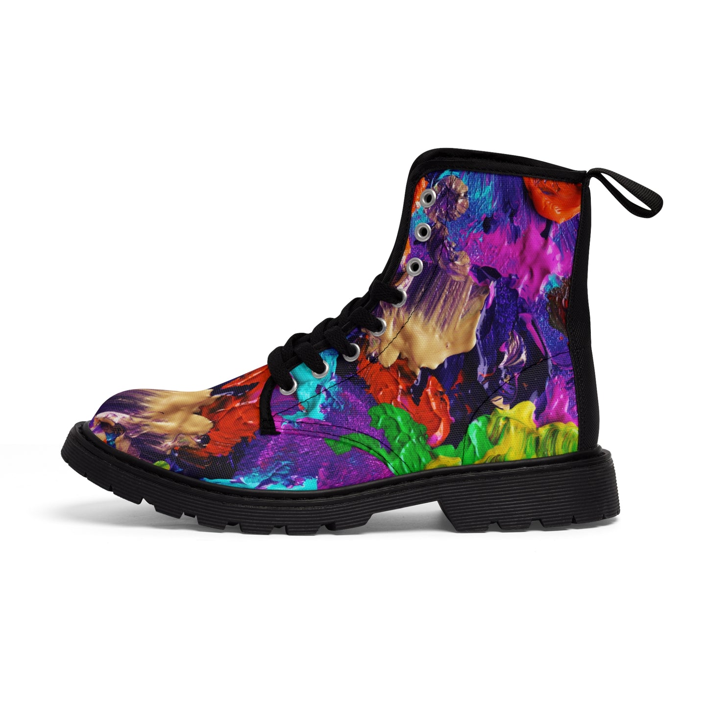 Color Paintings - Inovax Woman's Canvas Boots