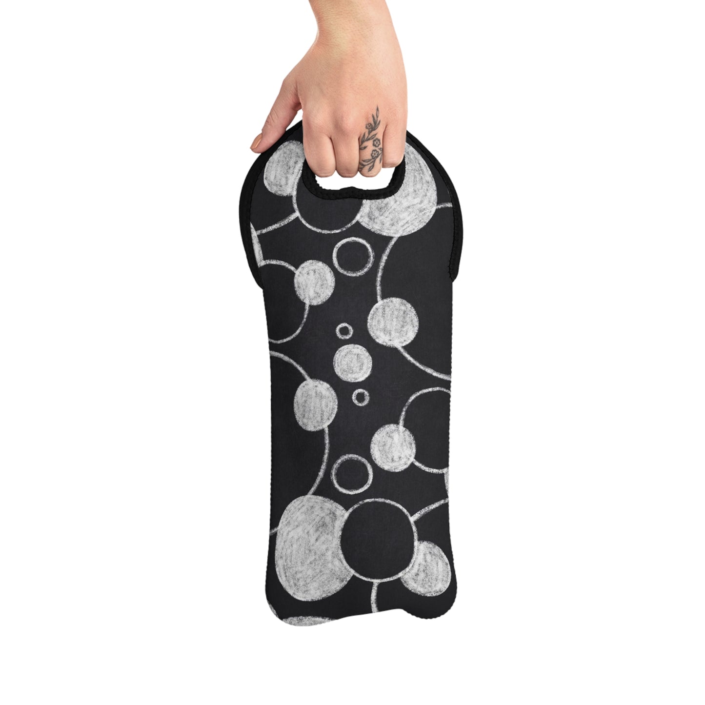 Black Dots - Inovax Wine Tote Bag