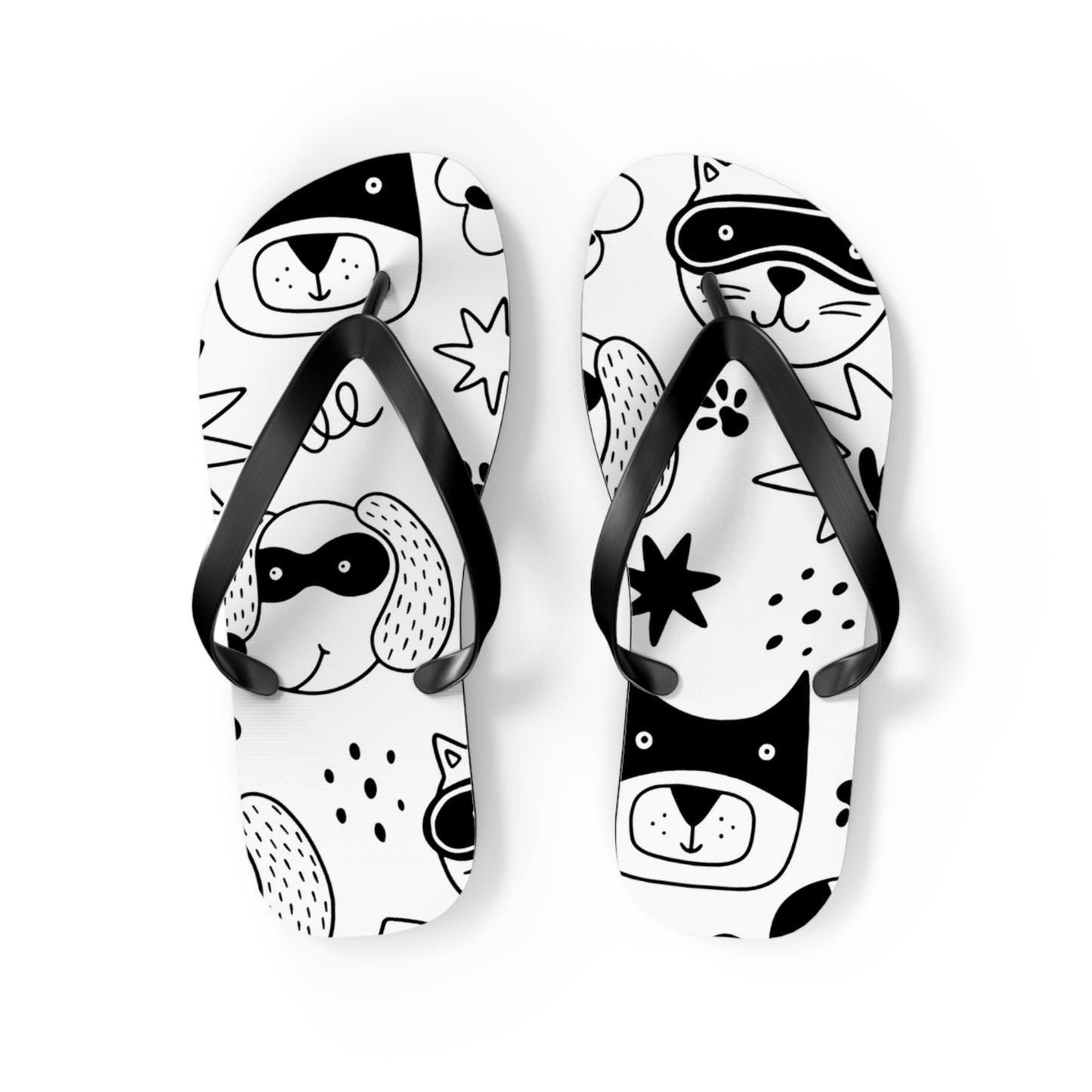 Doodle Dogs & Cats - Inovax Flip Flops