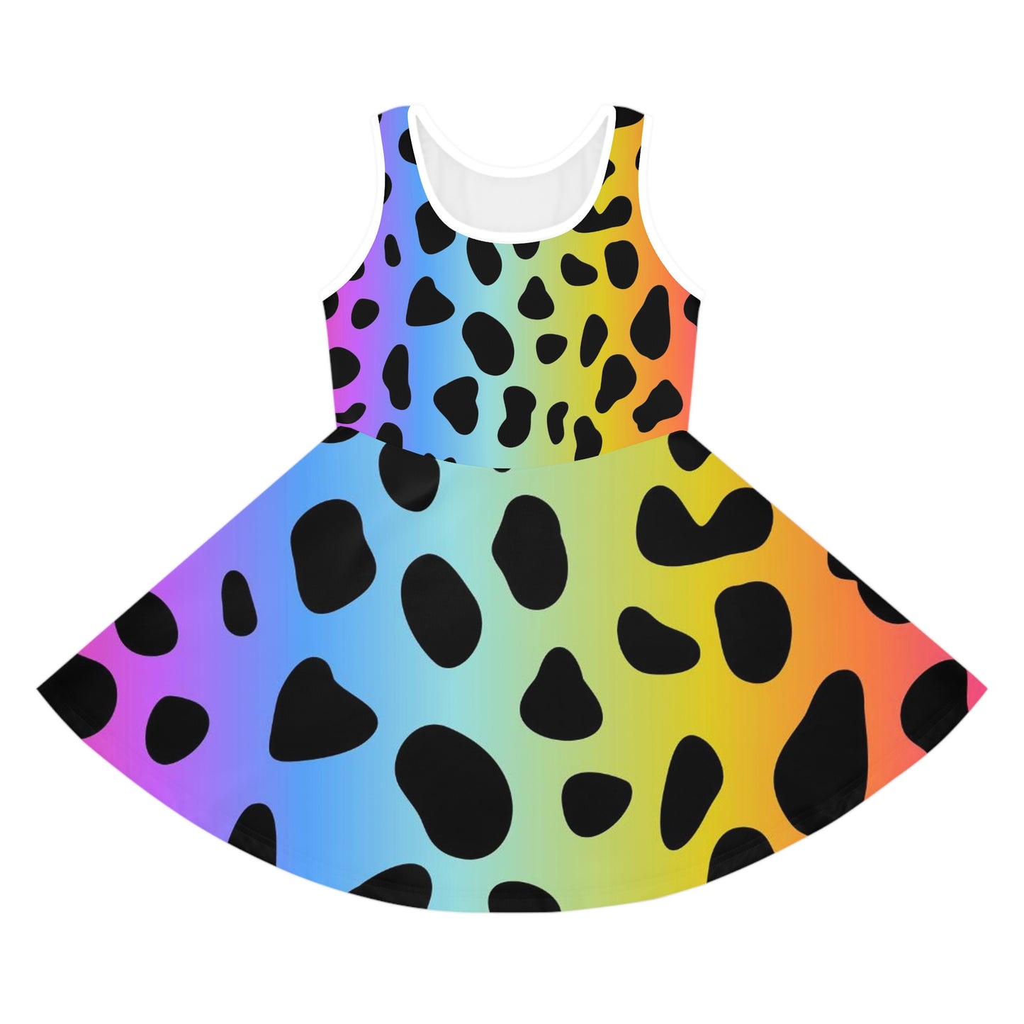 Colorful Jaguar - Inovax Girl's Sleeveless Sundress