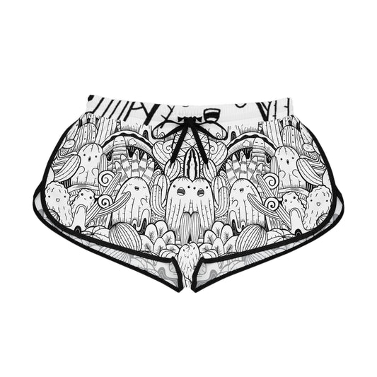 Doodle Cactus - Inovax Women's Relaxed Shorts