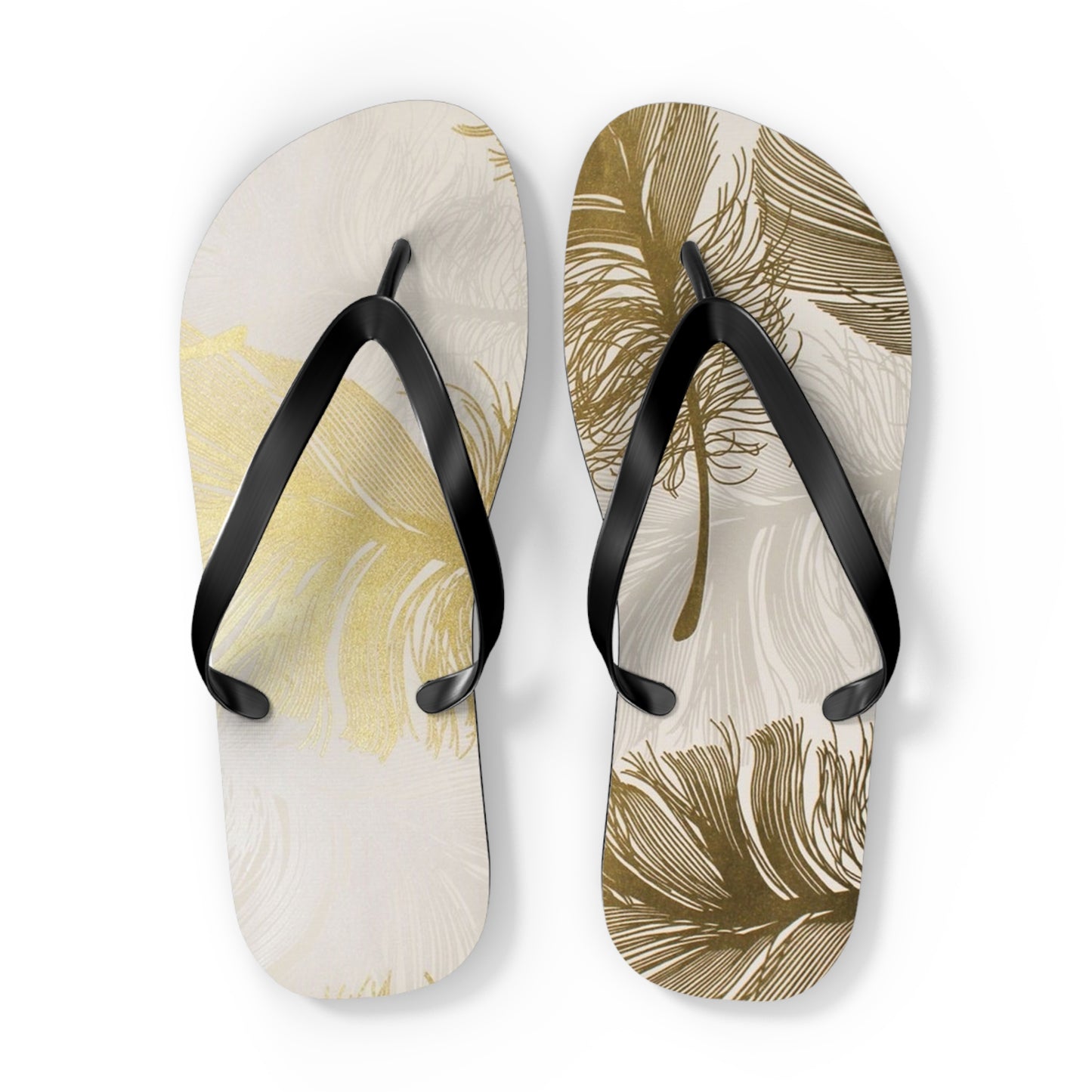 Golden Feathers - Inovax Flip Flops