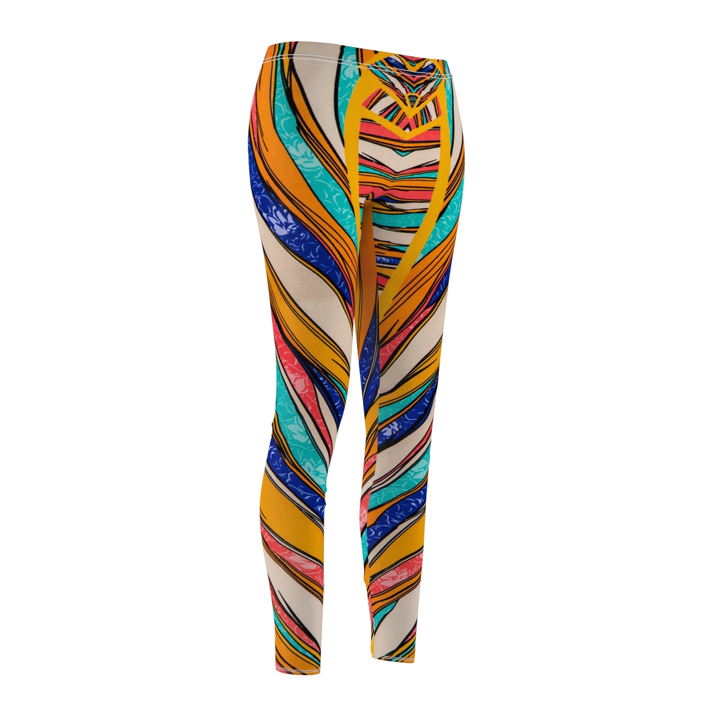 Color Brushstroke - Inovax Women's cut & sew Casual Leggings