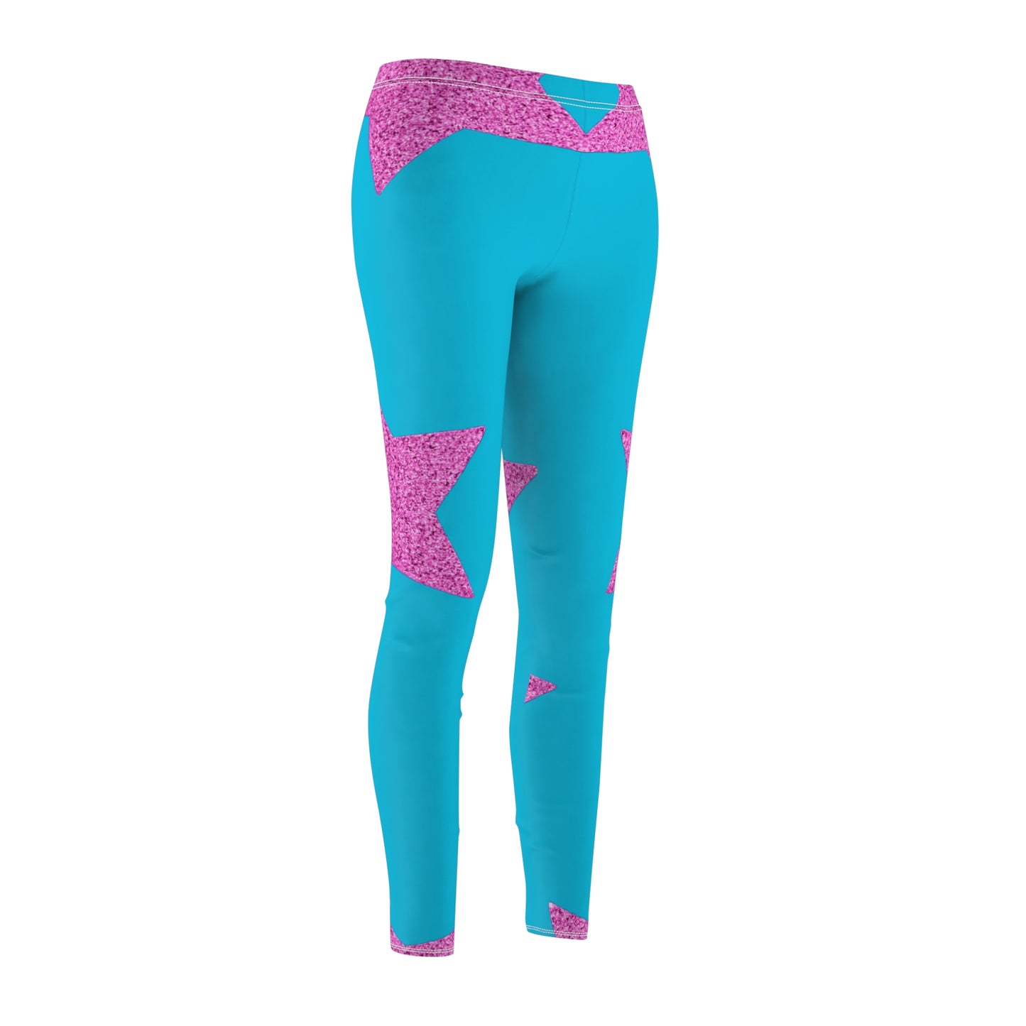 Pink Stars - Inovax Women's cut & sew Casual Leggings