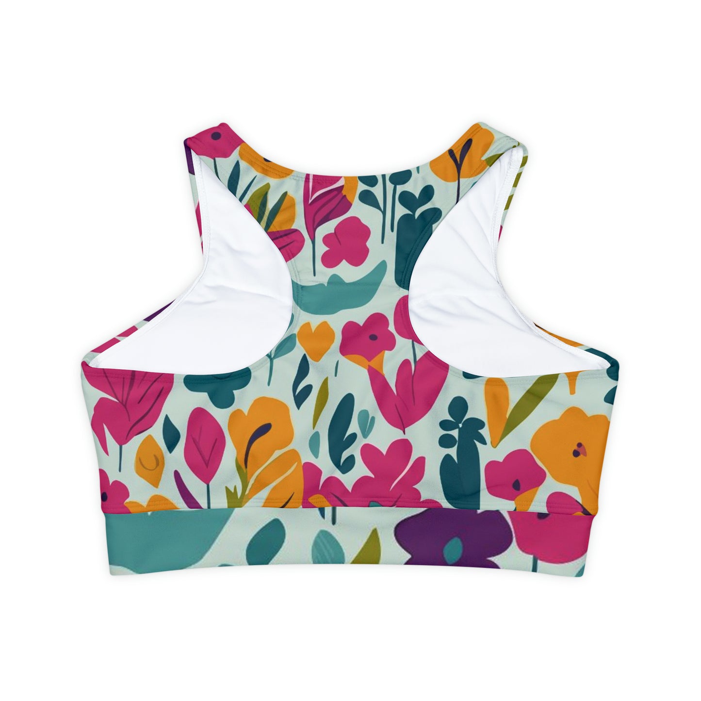 Light flowers - Inovax Padded Sports Bra