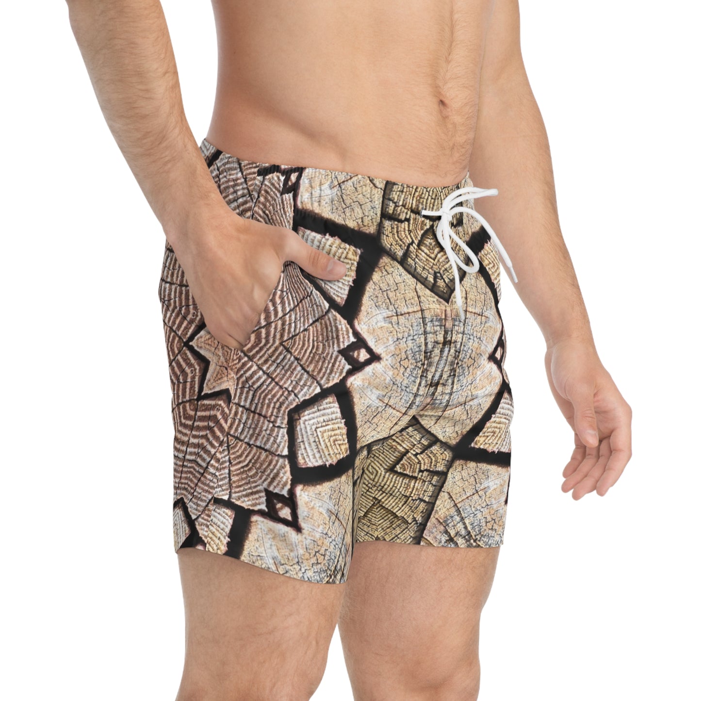 Brown Mandala - Inovax Swim Trunks