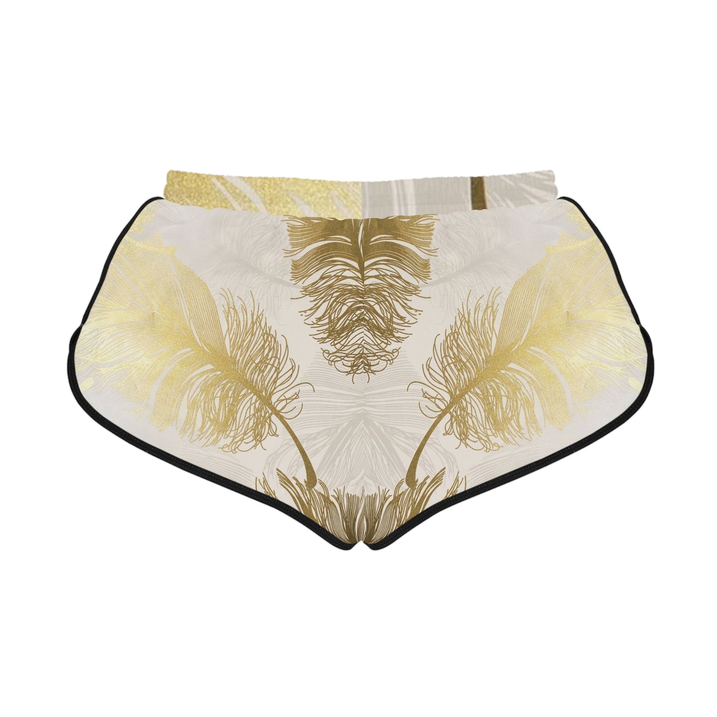 Golden Feathers - Inovax Women's Relaxed Shorts