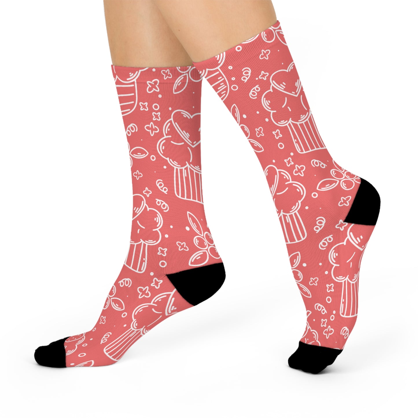 Doodle Pancake - Inovax Cushioned Crew Socks