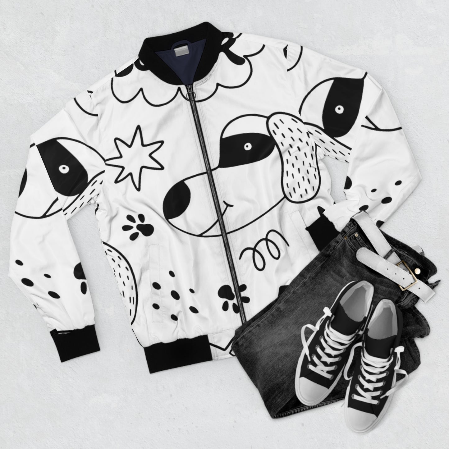 Doodle Dogs &amp; Cats - Chaqueta bomber para hombre Inovax