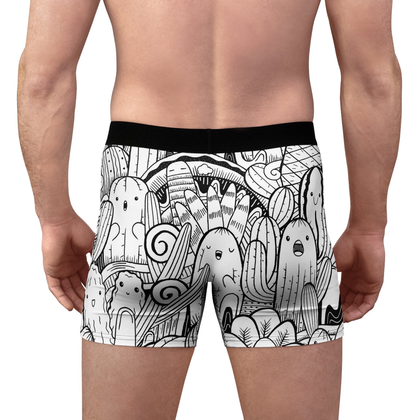 Doodle Cactus - Inovax Men's Boxer Briefs