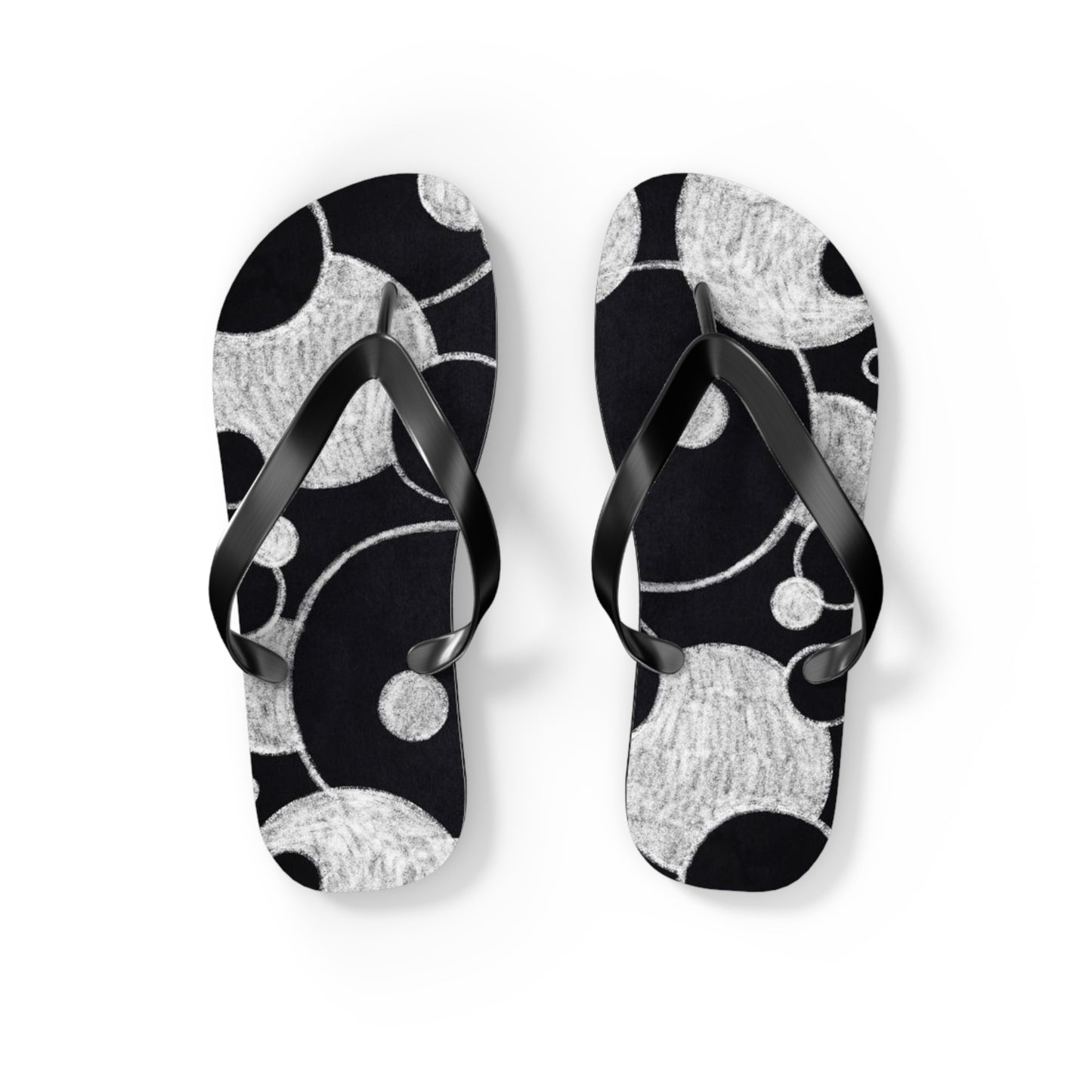 Black Dots - Inovax Flip Flops