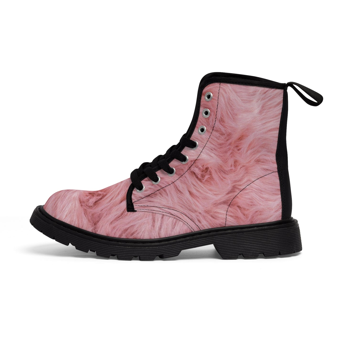 Pink Teddy - Inovax Woman's Canvas Boots