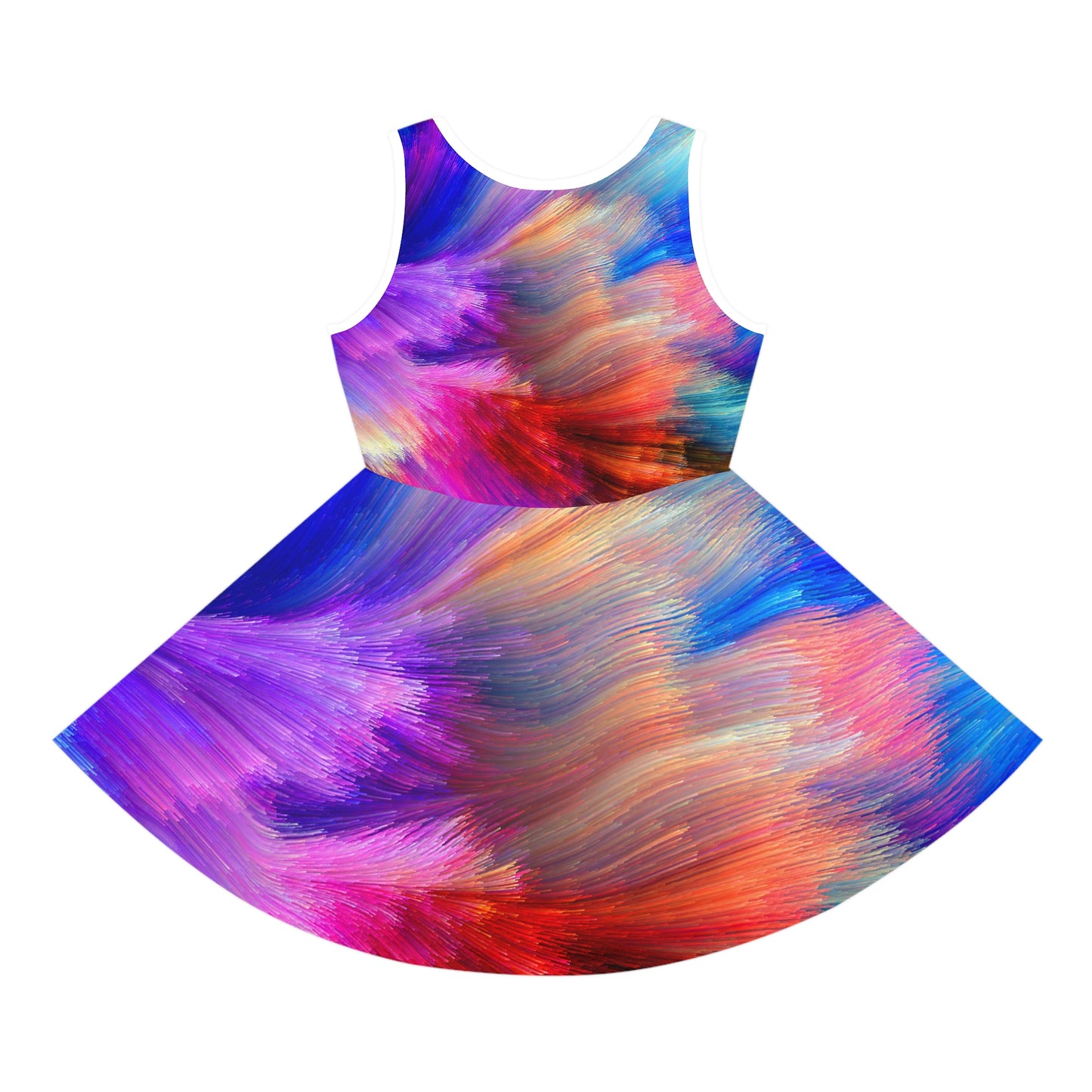 Neon Splash - Inovax Girl's Sleeveless Sundress