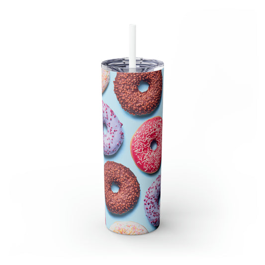 Donuts - Inovax Maars® Skinny Tumbler avec paille 20oz