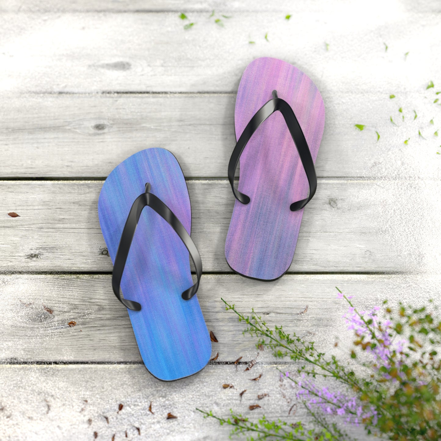 Blue & Purple Metalic - Inovax Flip Flops