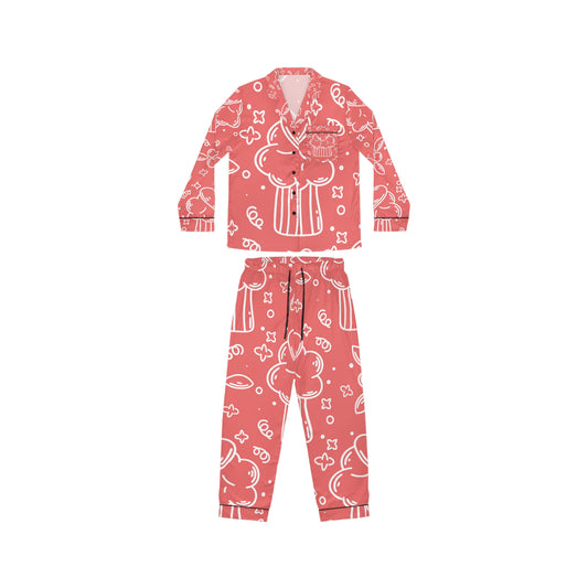 Doodle Pancake - Inovax Women's Satin Pajamas