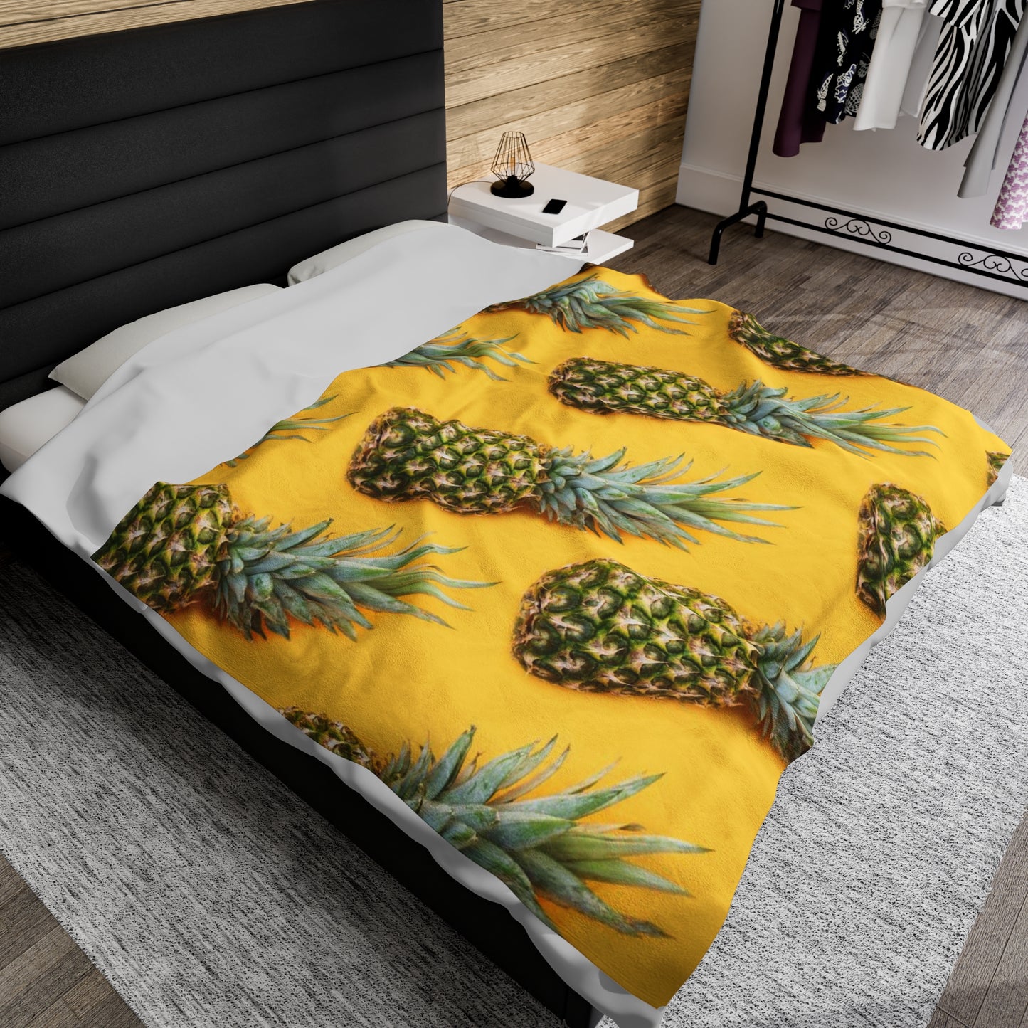 Ananas - Couverture en peluche Inovax Velveteen