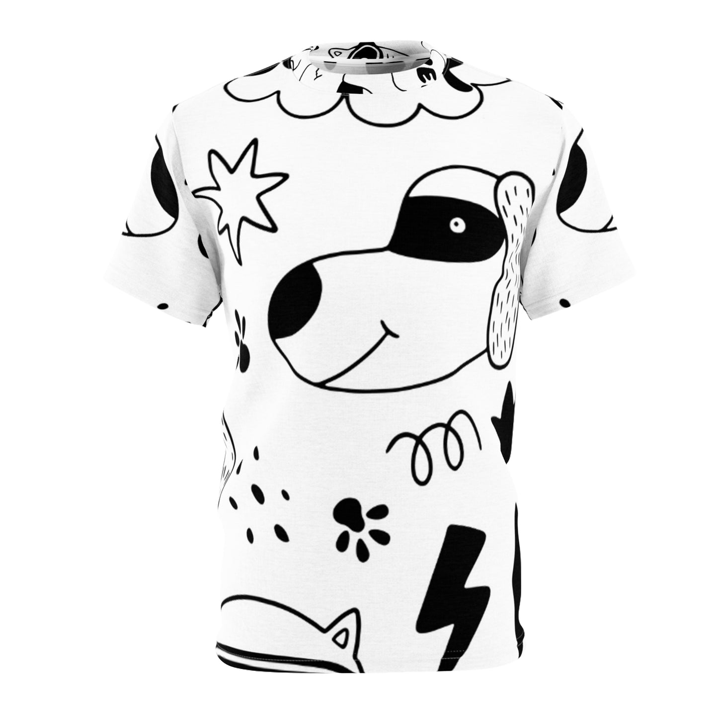 Doodle Dogs & Cats - Inovax Unisex Cut & Sew Tee