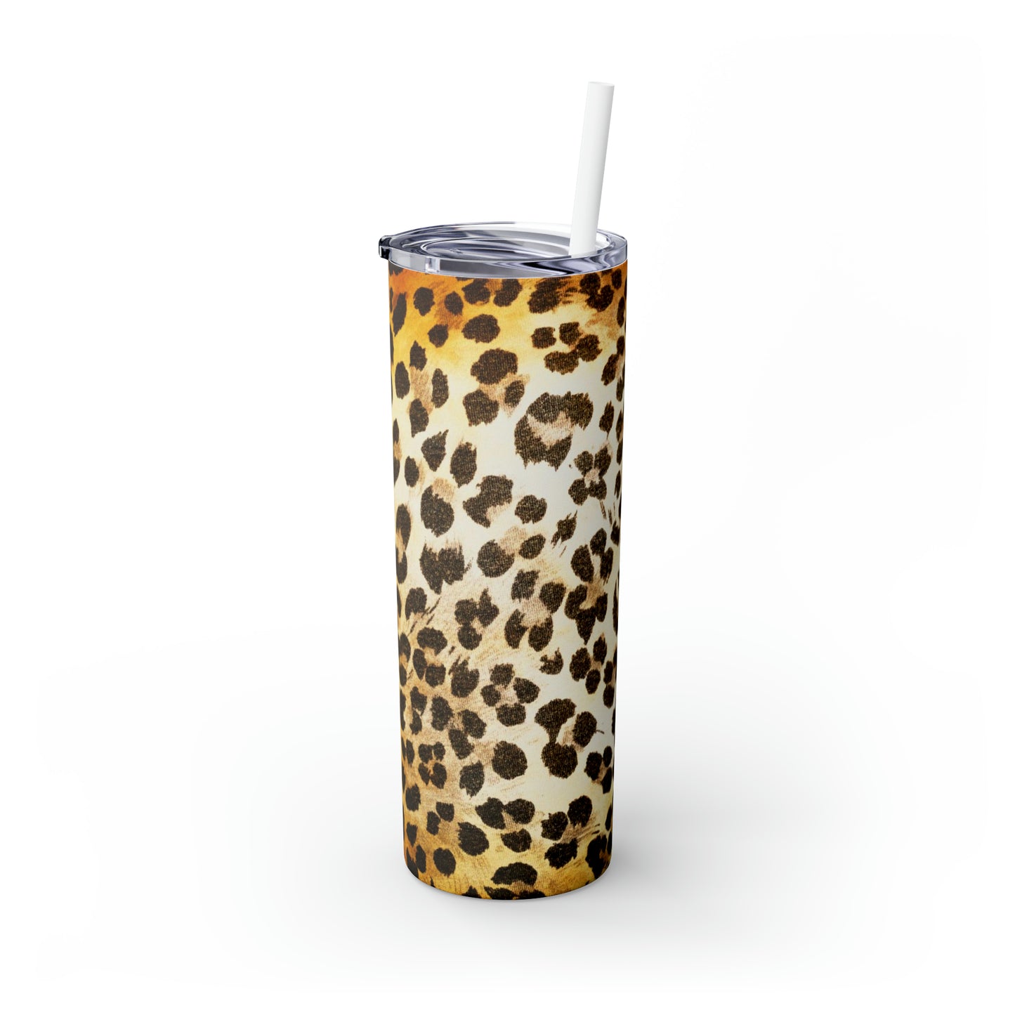 Cheetah - Inovax Maars® Skinny Tumbler with Straw 20oz