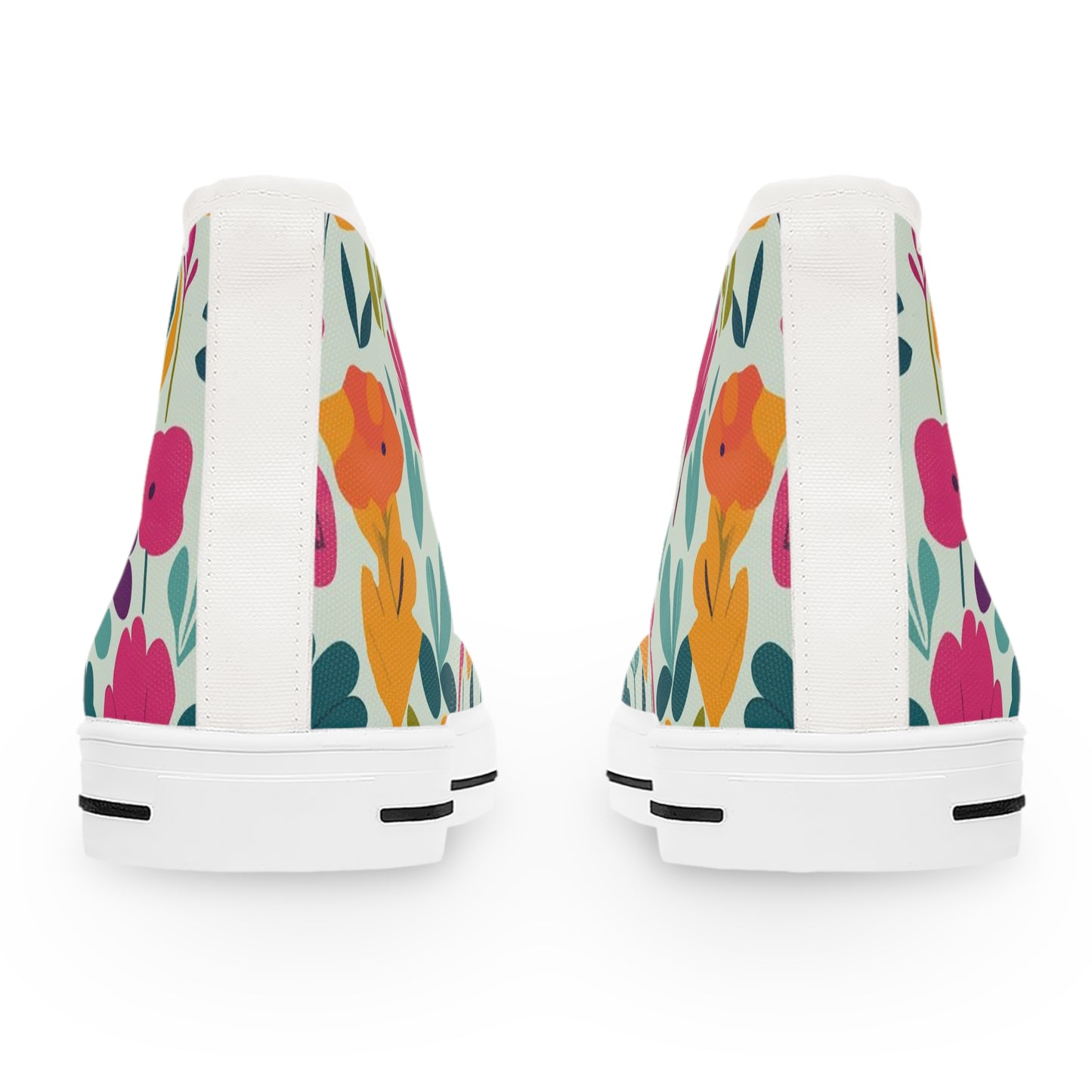 Light flowers - Inovax Women's Hight Top Sneakers