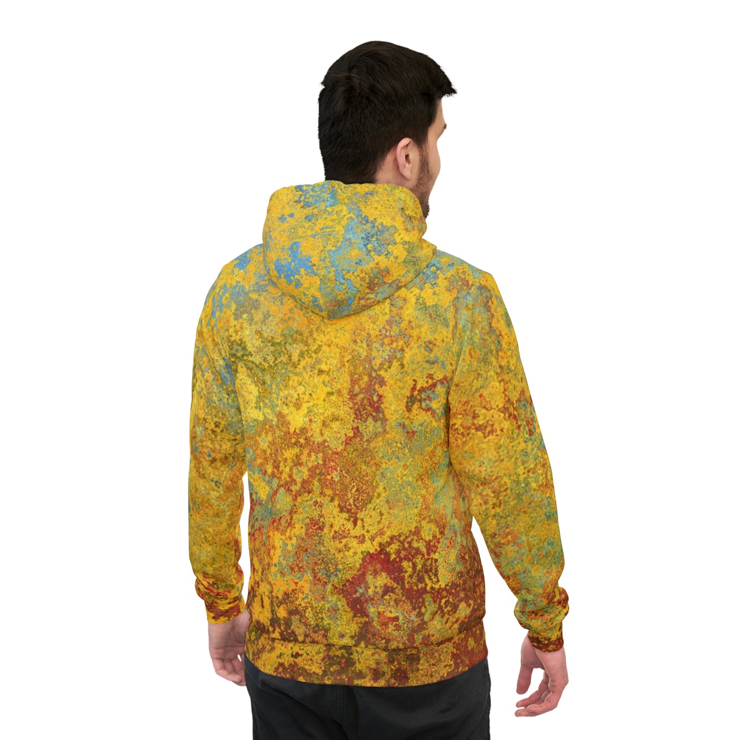 Gold and blue spots - Inovax Athletic Hoodie