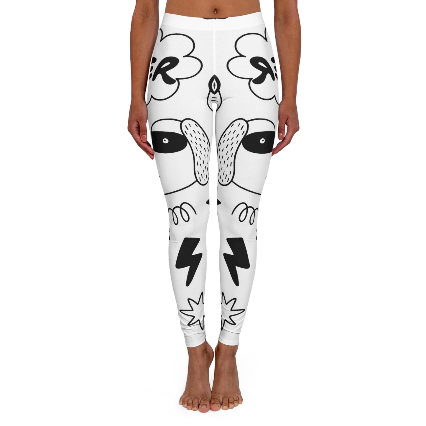 Doodle Dogs &amp; Cats - Leggings en spandex pour femmes Inovax