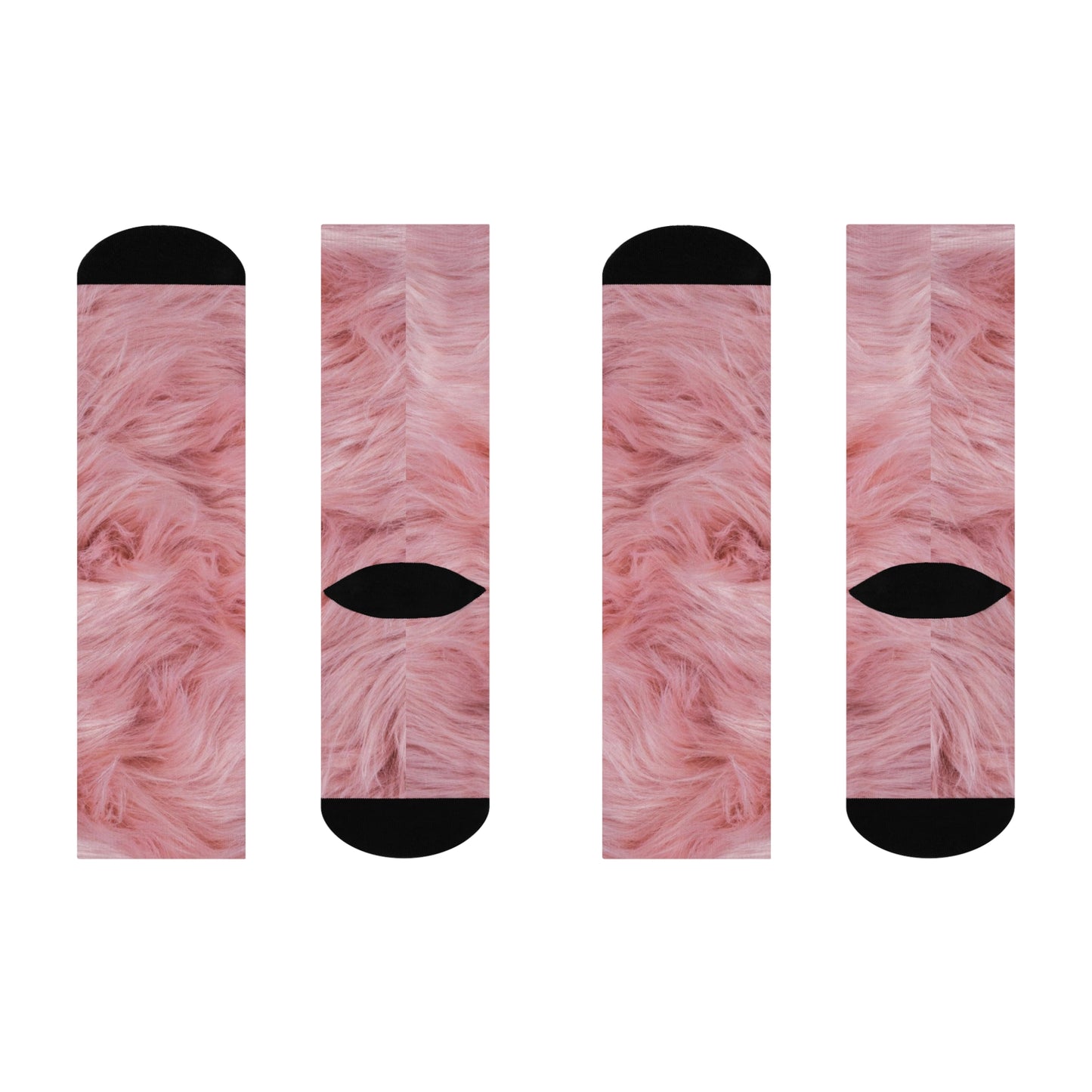 Pink Teddy - Inovax Cushioned Crew Socks