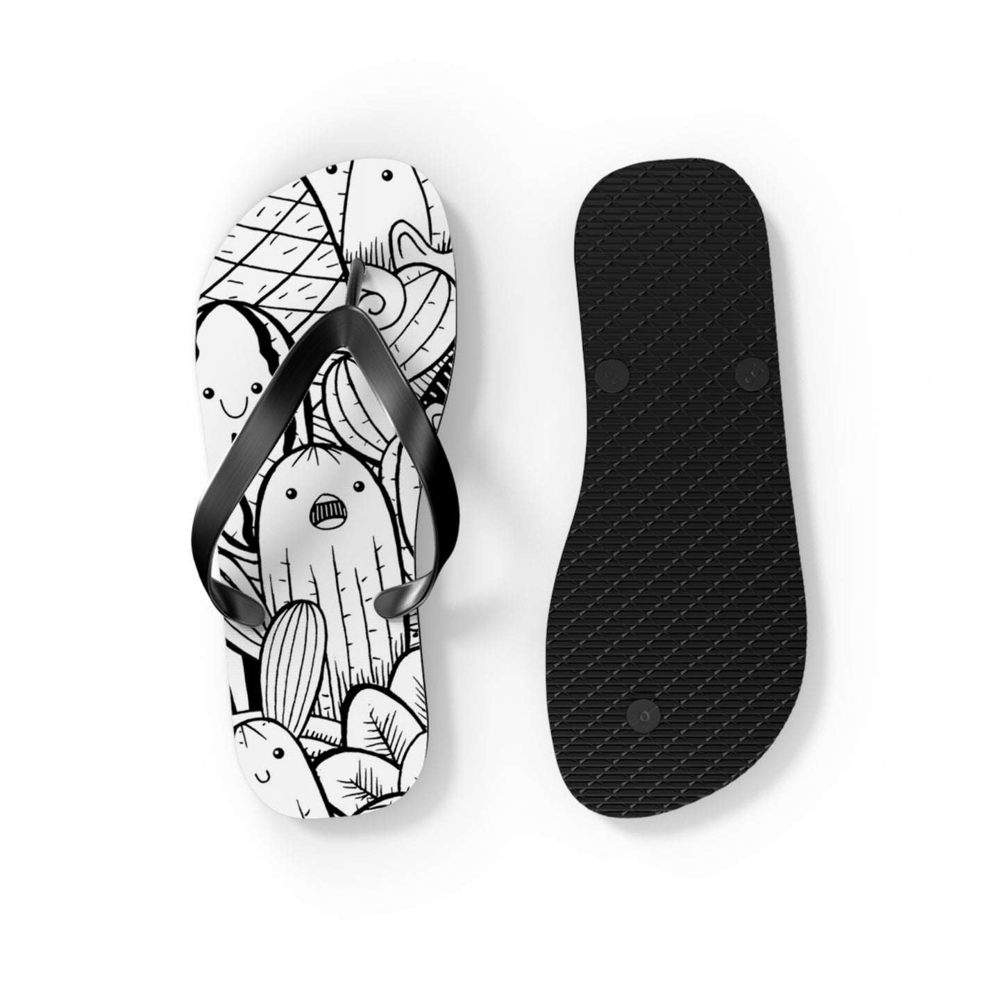 Doodle Cactus - Inovax Flip Flops