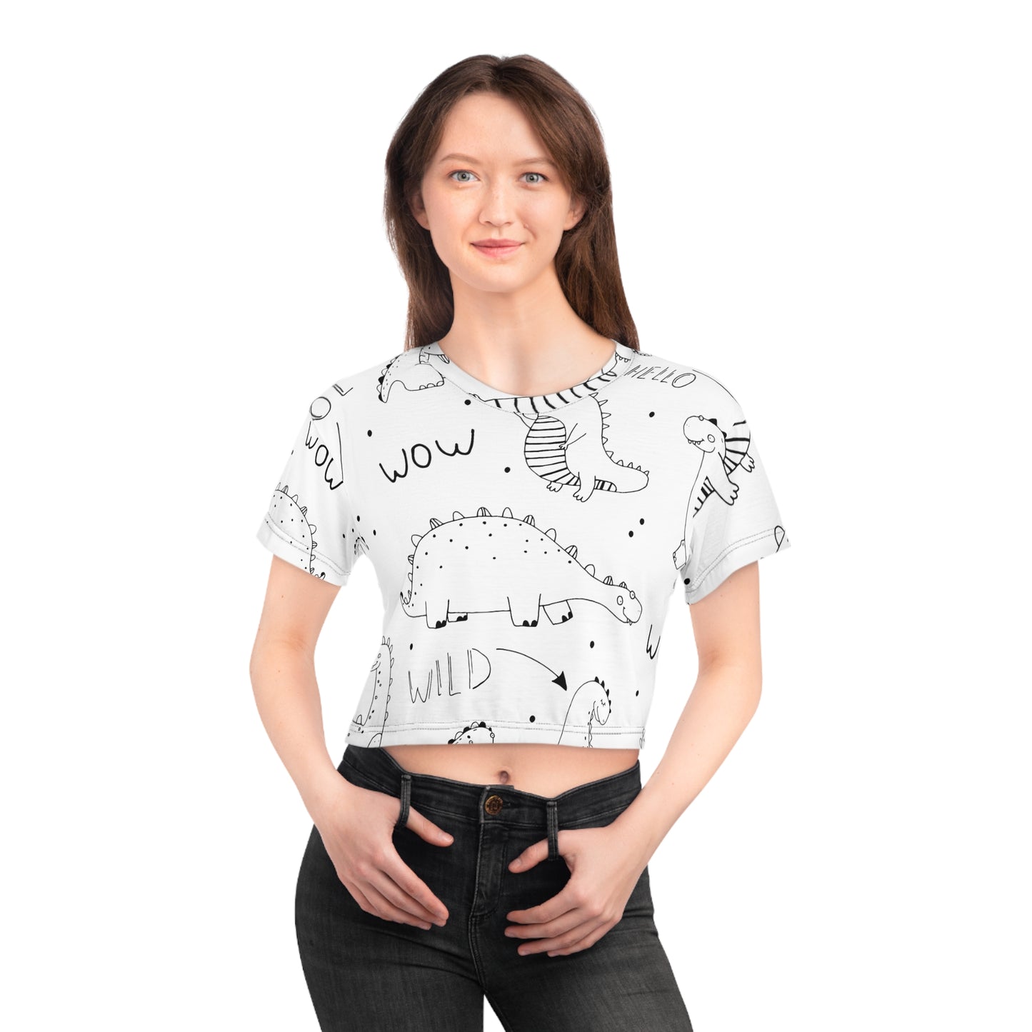 Doodle Dinosours - Camiseta corta Inovax