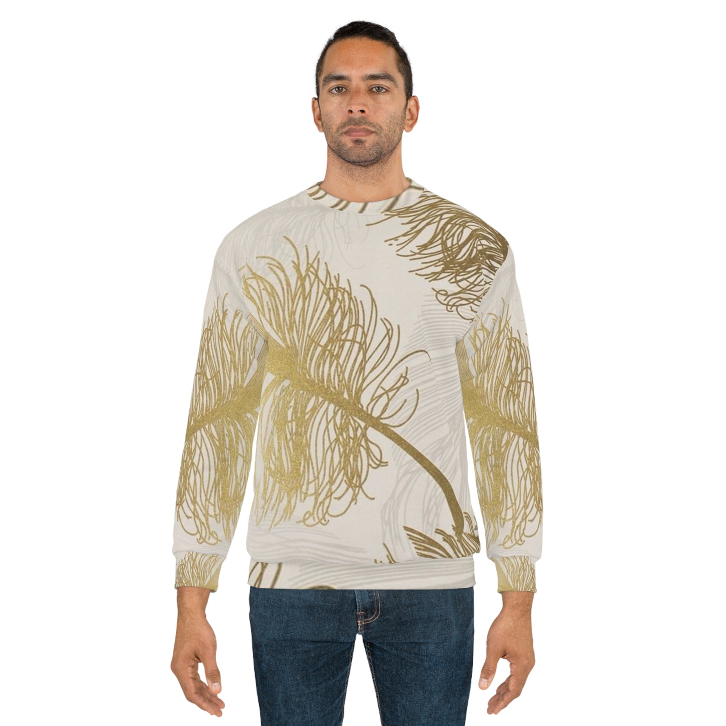 Plumes Dorées - Sweat-shirt unisexe Inovax