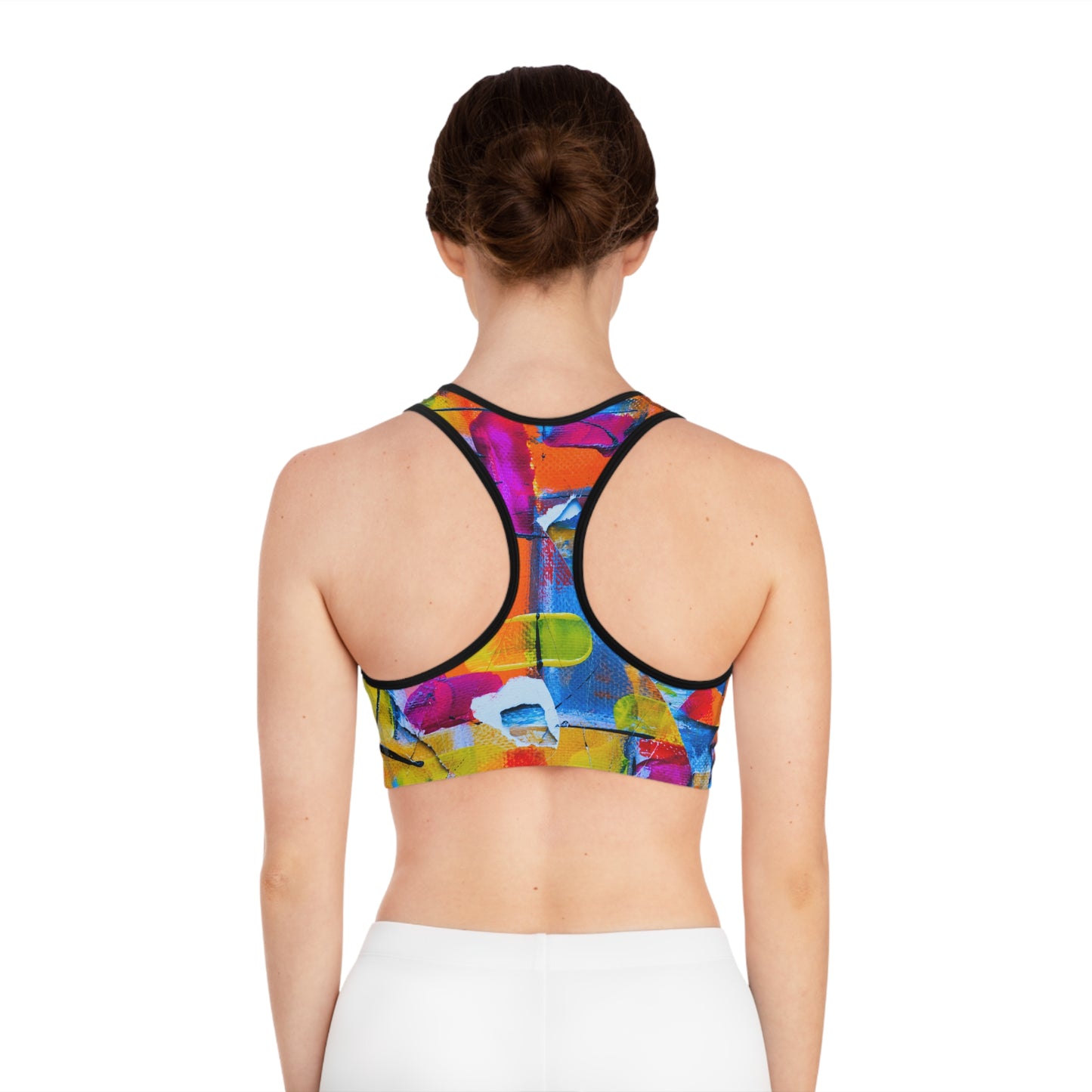 Couleurs carrées - Soutien-gorge de sport Inovax