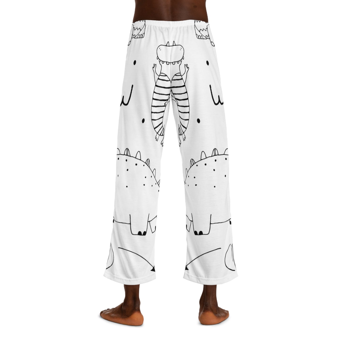 Doodle Dinosaures - Pantalon de pyjama Inovax pour hommes