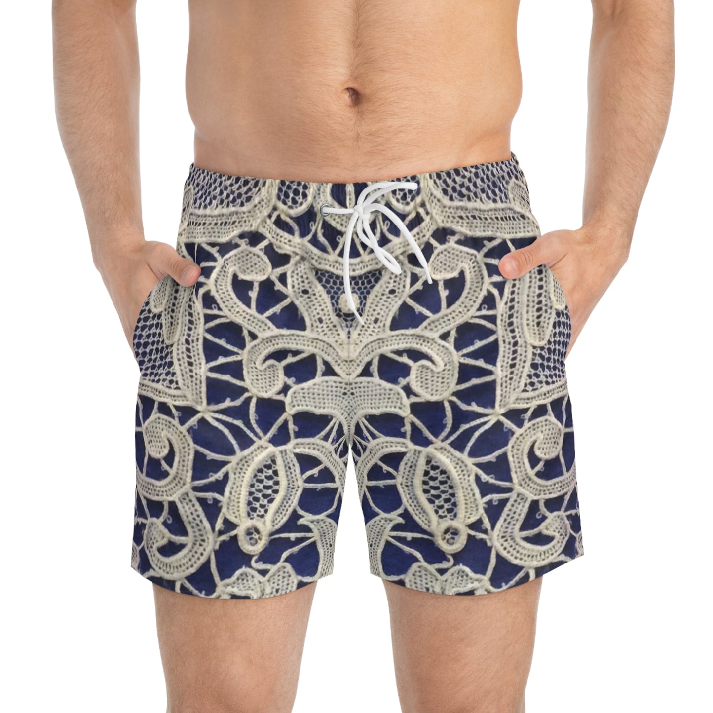 Golden and Blue - Inovax Swim Trunks