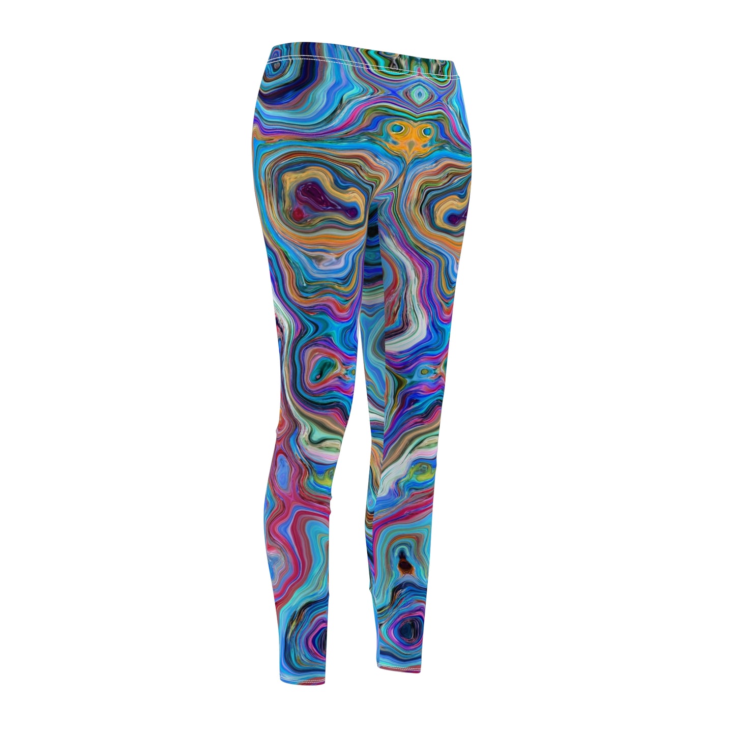 Trippy Liquid - Leggings casuales de corte y costura de mujer Inovax