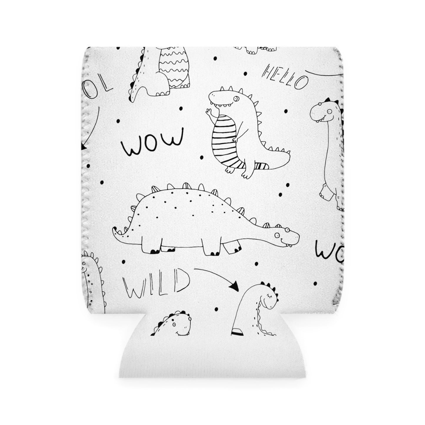 Doodle Dinosours - Funda enfriadora de latas Inovax