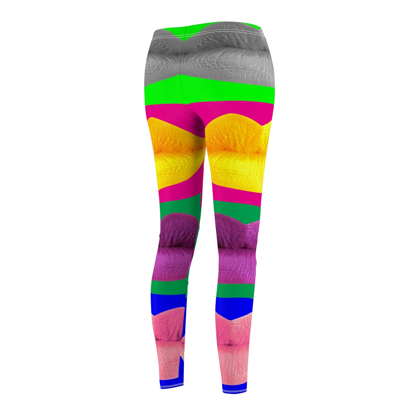 Pop Mouth - Leggings casuales de corte y costura Inovax para mujer