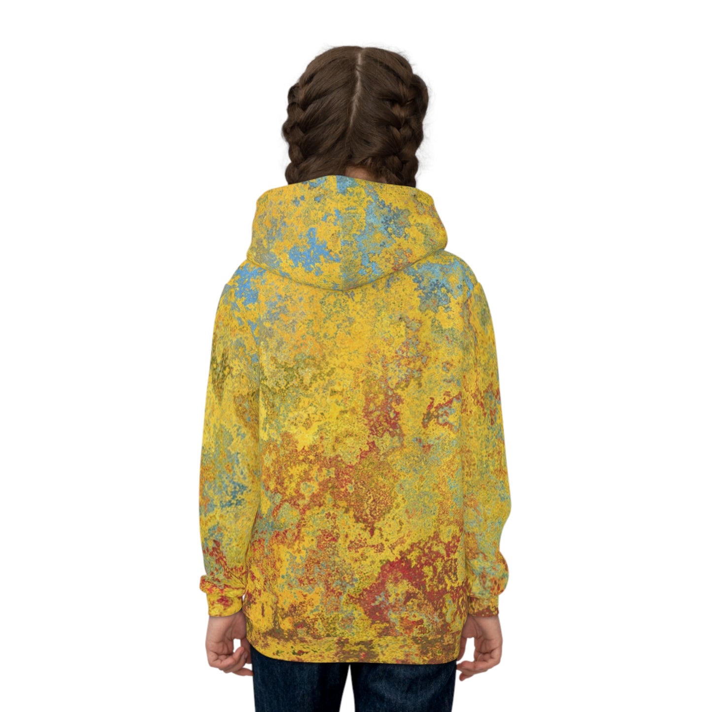 Gold and blue spots - Inovax Children's Hoodie