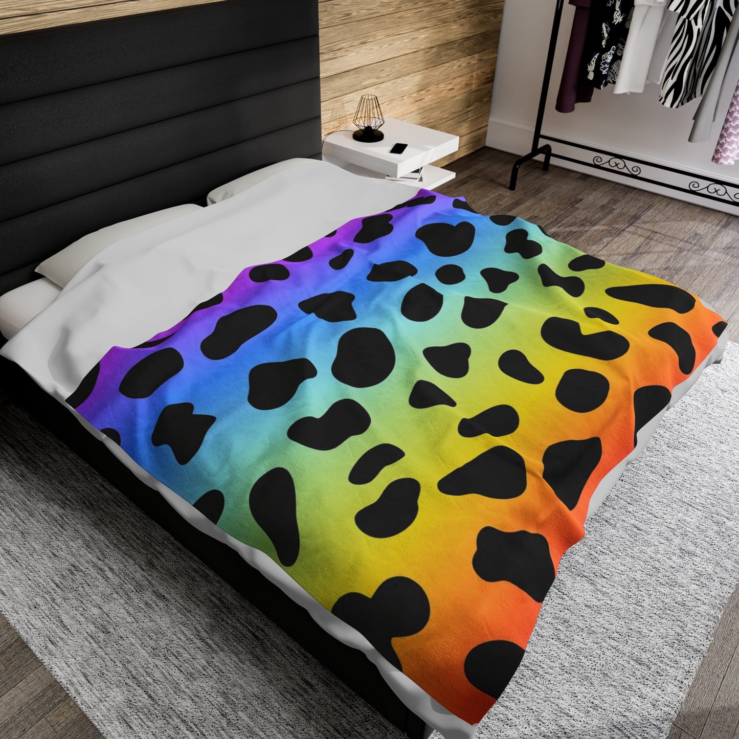 Colorful Jaguar - Inovax Velveteen Plush Blanket