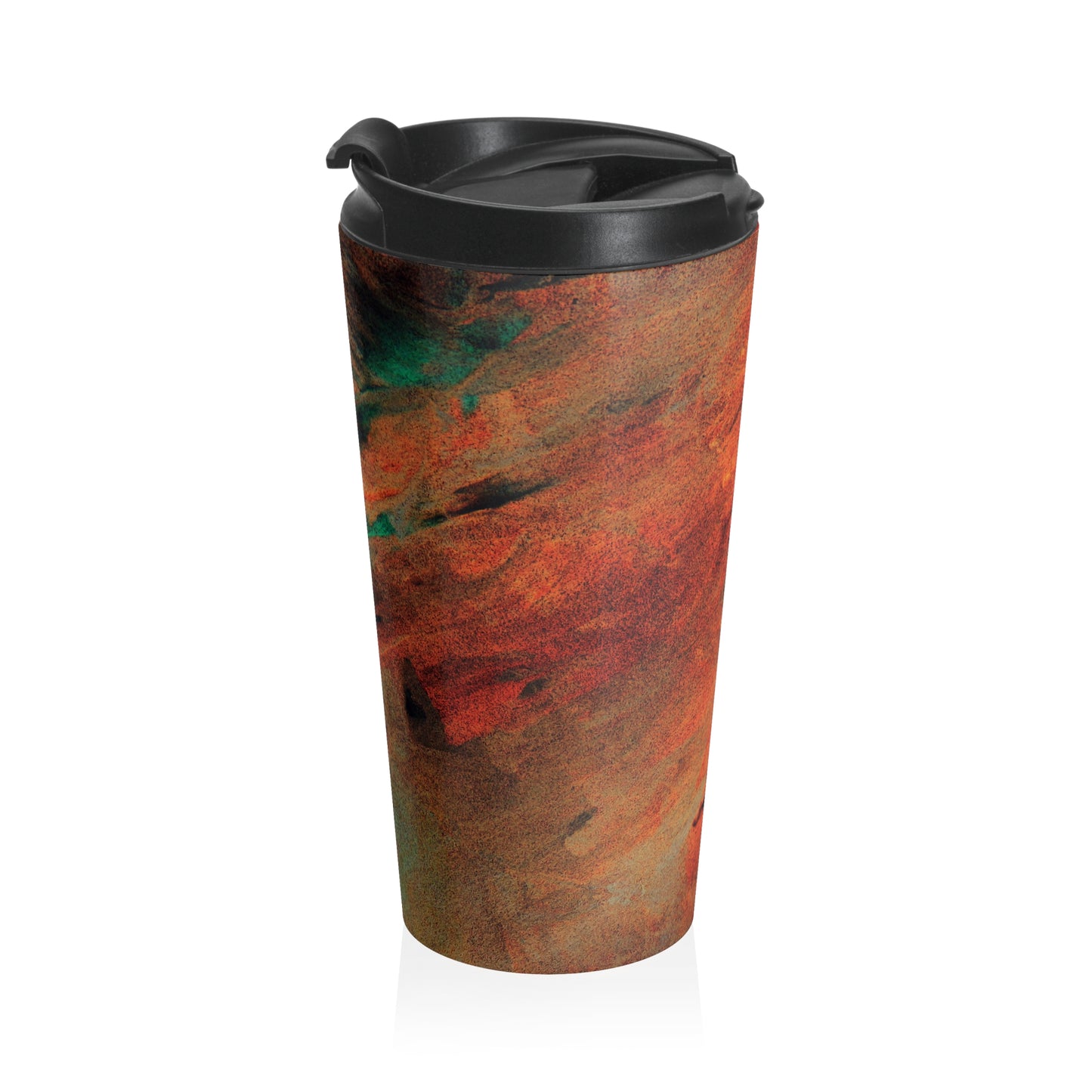 Orange flush - Tasse de voyage en acier inoxydable Inovax