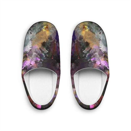 Purple Painting - Inovax Women's Indoor Slippers