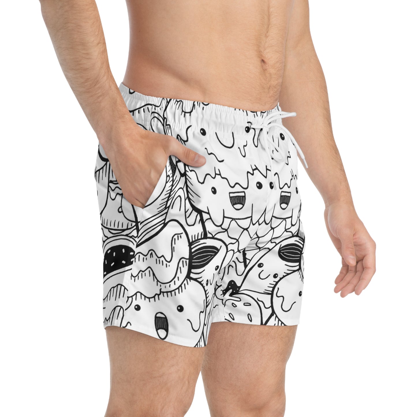 Doodle Icecream - Inovax Swim Trunks